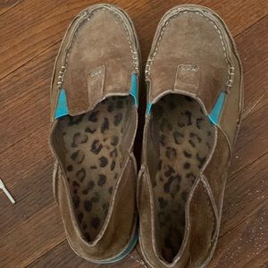 Ariat Justin cowboy slip on western shoes
